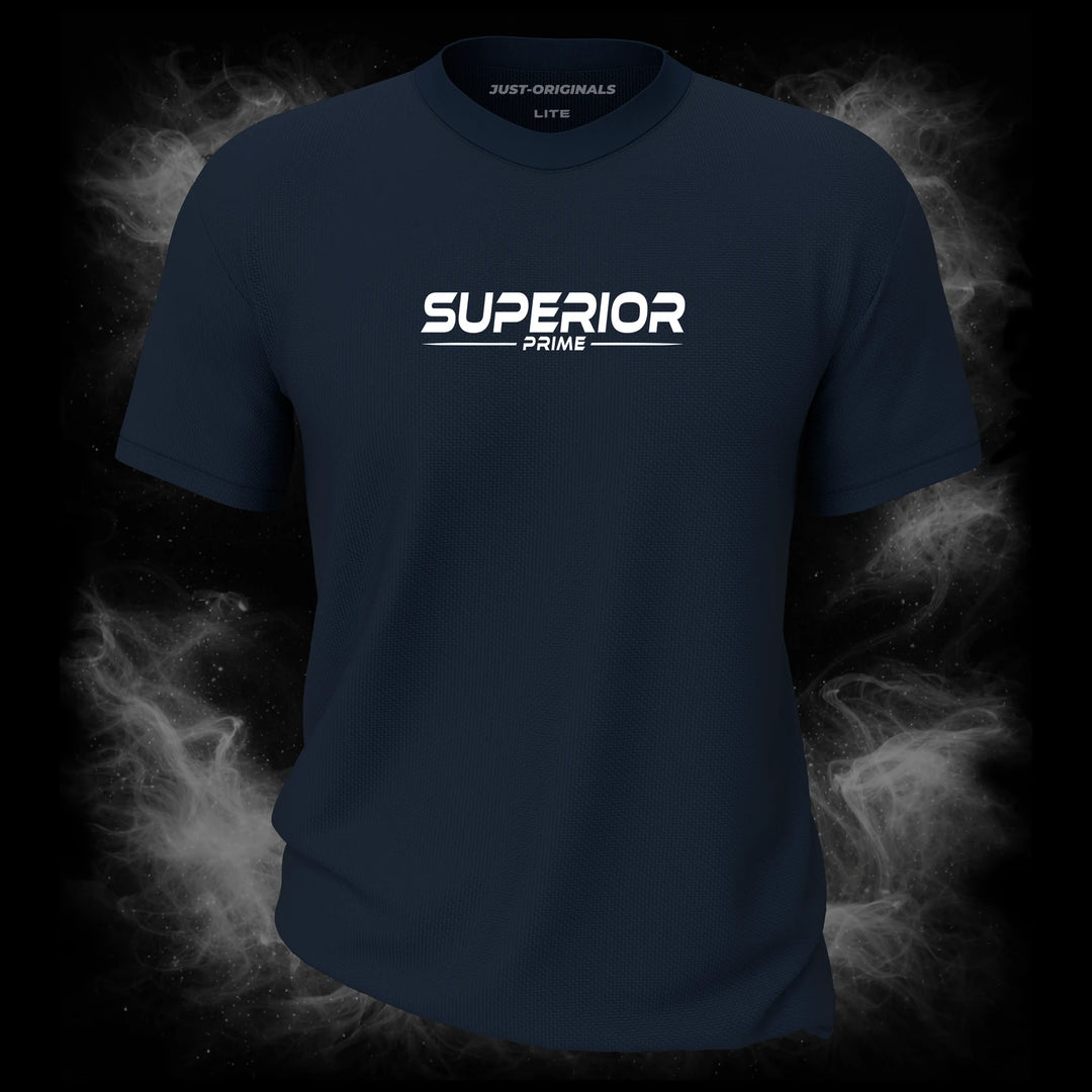 MAXPULSE™ LITE Men Tee – SUPERIOR PRIME design on StormPulse™ colorway with bold white performance typography